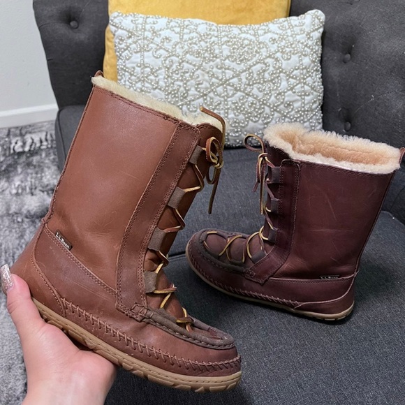 Size 7 L.L bean women tall boots - Picture 1 of 8